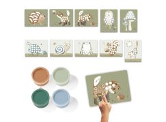 Little Dutch Kreativní sada malování prsty Forest Friends