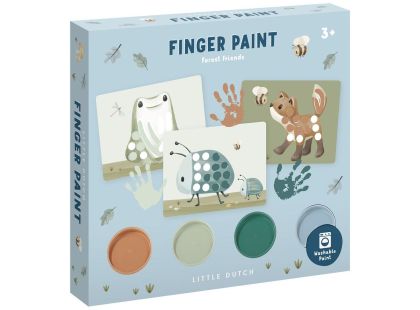 Little Dutch Kreativní sada malování prsty Forest Friends