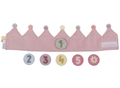 Little Dutch Narozeninová korunka s čísly Pink