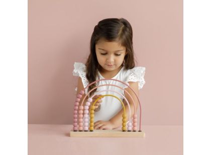 Little Dutch Počítadlo dřevěné duha Pink - Poškozený obal