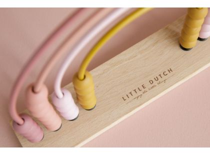 Little Dutch Počítadlo dřevěné duha Pink - Poškozený obal