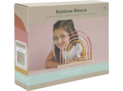 Little Dutch Počítadlo dřevěné duha Pink - Poškozený obal