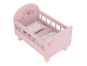 Little Dutch Postýlka pro panenky dřevěná s peřinkou Pink 6