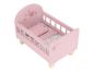 Little Dutch Postýlka pro panenky dřevěná s peřinkou Pink 7