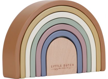 Little Dutch Skládačka dřevěná duha Vintage