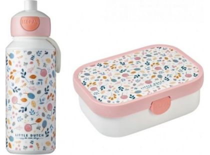 Little Dutch Svačinový set s lahví a boxem Spring Flowers