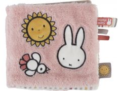 Little Dutch Textilní knížka s aktivitami králíček Miffy Fluffy Pink