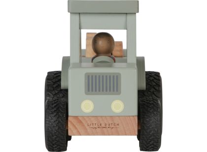 Little Dutch Traktor s přívěsem dřevěný Farma - Poškozený obal