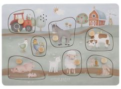 Little Dutch Vkládací puzzle se zvukem Farma