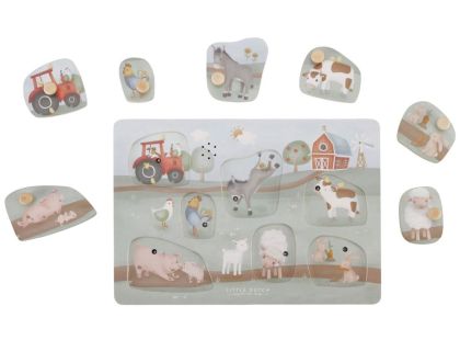 Little Dutch Vkládací puzzle se zvukem Farma
