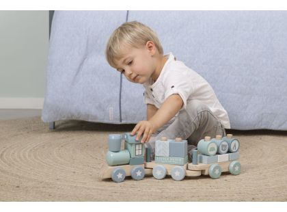 Little Dutch Vláček dřevěný Blue