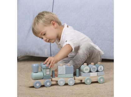 Little Dutch Vláček dřevěný Blue
