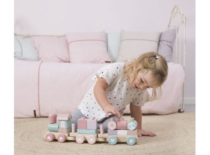 Little Dutch Vláček dřevěný Pink