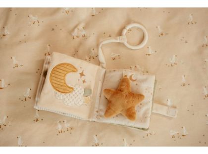 Little Dutch Závěsná textilní knížka s aktivitami Newborn Naturals