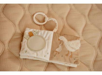 Little Dutch Závěsná textilní knížka s aktivitami Newborn Naturals