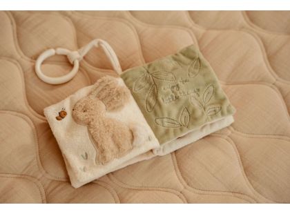 Little Dutch Závěsná textilní knížka s aktivitami Newborn Naturals