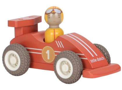 Little Dutch Závodní autíčka na setrvačník dřevěná