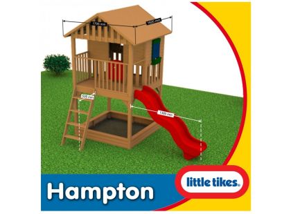 Little Tikes Dřevěný domeček se skluzavkou Hampton