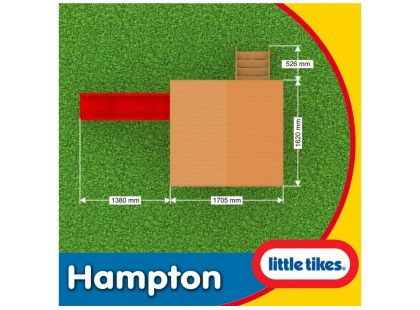 Little Tikes Dřevěný domeček se skluzavkou Hampton