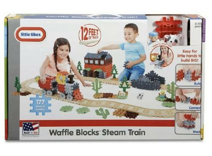 Little Tikes Waffle Blocks Sada s lokomotivou