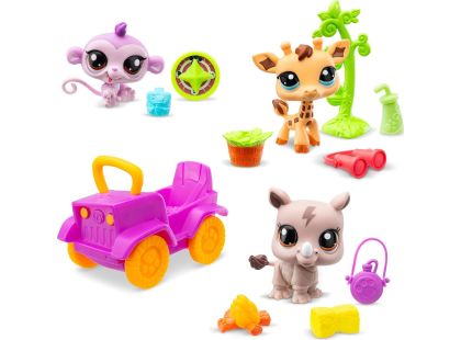 Littlest Pet Shop 3 figurky Safari