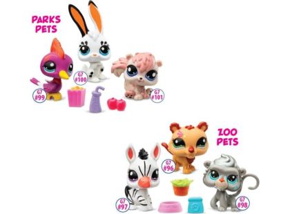 Littlest Pet Shop 3 figurky Tuba 2. series 99, 100, 101