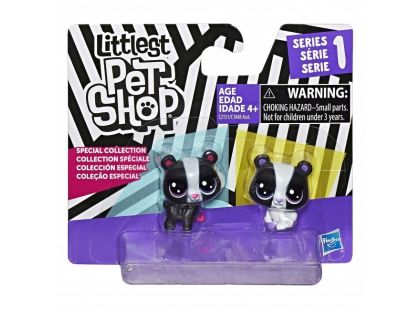 Littlest Pet Shop Černobílý set - 2 ks zvířátek Medvídek