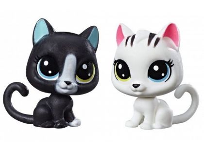 Littlest Pet Shop Černobílý set - 2 ks zvířátek Kočičky