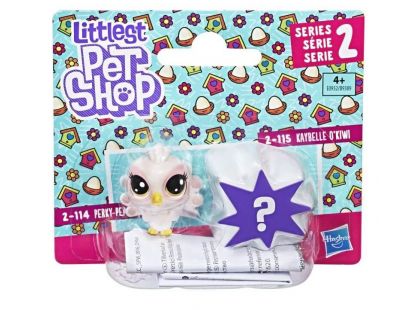 Littlest Pet Shop Dvě zvířátka Perky Peagoat + Kaybelle O'Kiwi