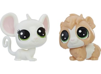 Littlest Pet Shop Dvě zvířátka Zoe Housemouse + Giunsey Pigson