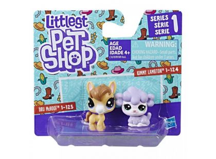 Littlest Pet Shop Dvě zvířátka Dru McHoof + Kimmy Lambton