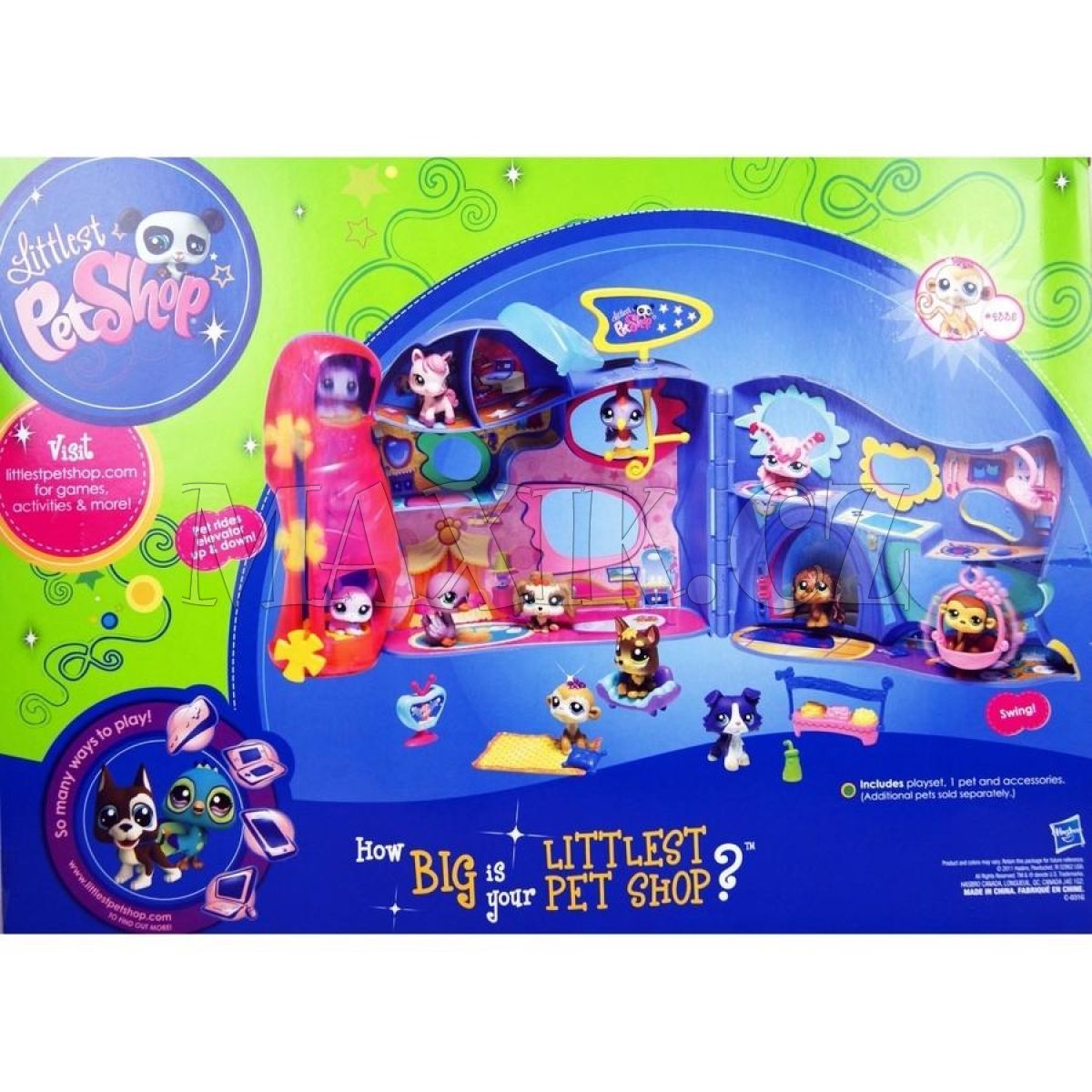 Littlest Pet Shop Hotel Hasbro Maxíkovy hračky