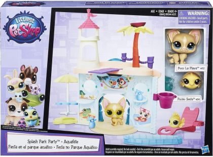 Littlest Pet Shop Hrací set se 2 zvířátky Splash Park Party