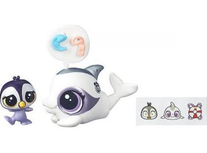 Littlest Pet Shop Maminka s miminkem B5687 Dauphine Delphin a Ocean Tuxley