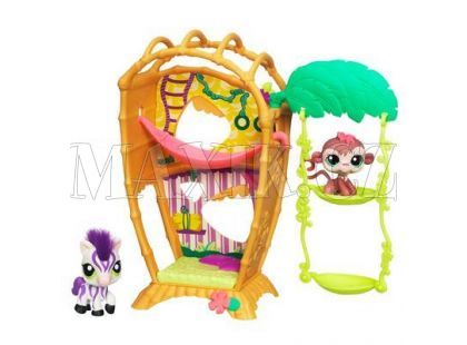 Littlest Pet Shop Útulný domeček se 2 zvířátky