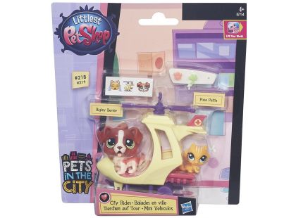 Littlest Pet Shop Zvířátko s kamarádem a vozidlem - B7754