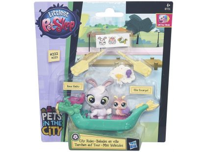 Littlest Pet Shop Zvířátko s kamarádem a vozidlem - B7755