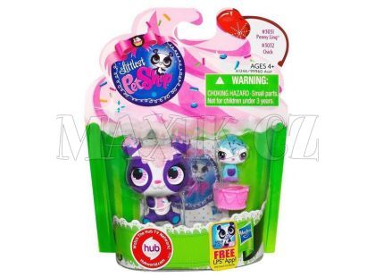 Littlest Pet Shop zvířátka - 3031 Panda 3032 Kuře