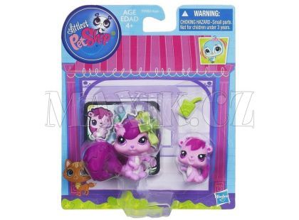Littlest Pet Shop zvířátka - 3589 Veverka 3590 mládě