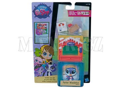 Littlest Pet Shop Zvířátko s mini domečkem - Parker Waddleton