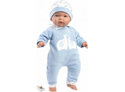 Llorens 13847 Joel realistická panenka miminko s měkkým látkovým tělem 38 cm