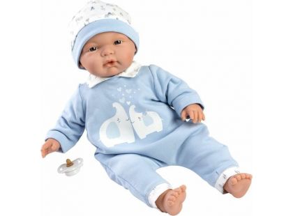 Llorens 13847 Joel realistická panenka miminko s měkkým látkovým tělem 38 cm