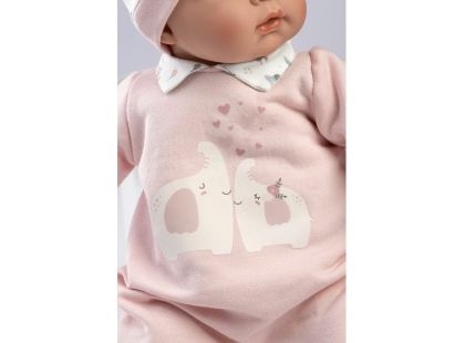 Llorens 13848 Joelle realistická panenka miminko s měkkým látkovým tělem 38 cm