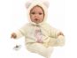 Llorens 14208 Baby Julia realistická panenka miminko s měkkým látkovým tělem 42 cm 2