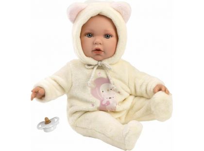 Llorens 14208 Baby Julia realistická panenka miminko s měkkým látkovým tělem 42 cm