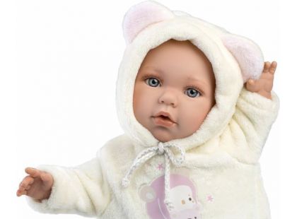 Llorens 14208 Baby Julia realistická panenka miminko s měkkým látkovým tělem 42 cm