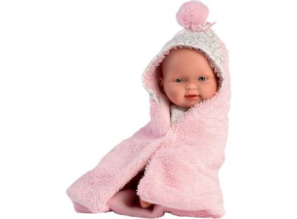 Llorens 26308 holčička panenka miminko s celovinylovým tělem 26 cm