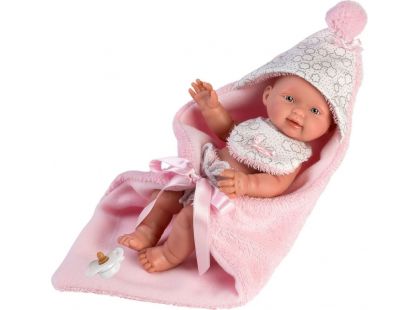 Llorens 26308 holčička panenka miminko s celovinylovým tělem 26 cm