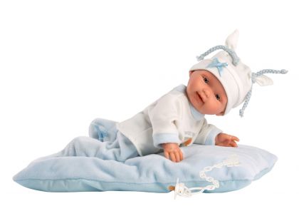 Llorens 26311 New Born chlapeček realistická panenka miminko s celovinylovým tělem 26 cm