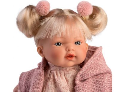 Llorens 33130 Ariana realistická panenka se zvuky a měkkým látkový tělem 33 cm